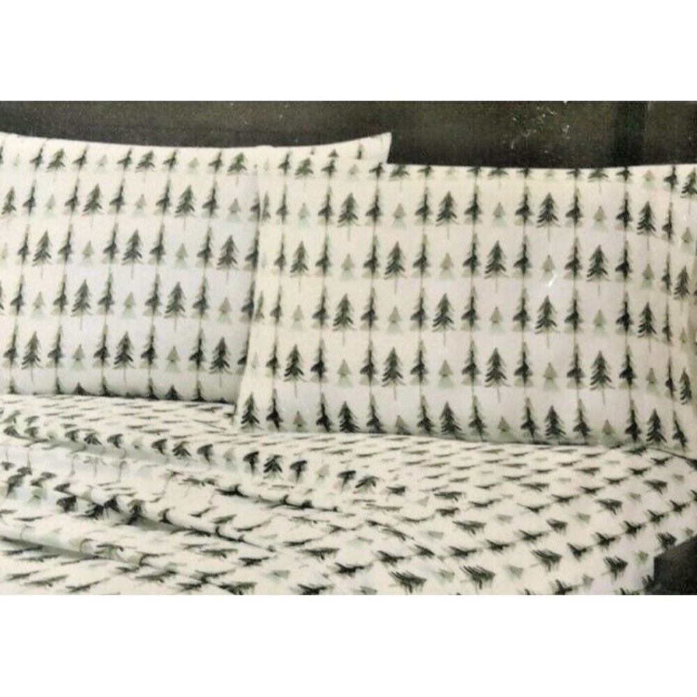 Mossy Oak Standard Pillowcases 20x30" Christmas Evergreen Trees Cabin Lodge